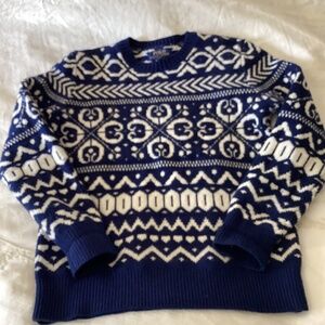 Polo Ralph Lauren boys size 14/16 blended wool fair isle sweater
